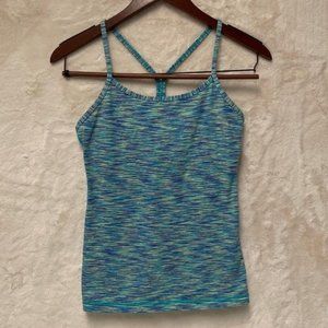 Lululemon Power Y Tank Top Dye Blue Size ??